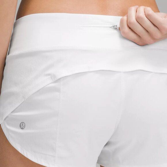 Lululemon Speed Up 2.5inch White Short - Picture 1 of 5